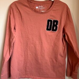 DB Logo Long Sleeve Shirt in Rust